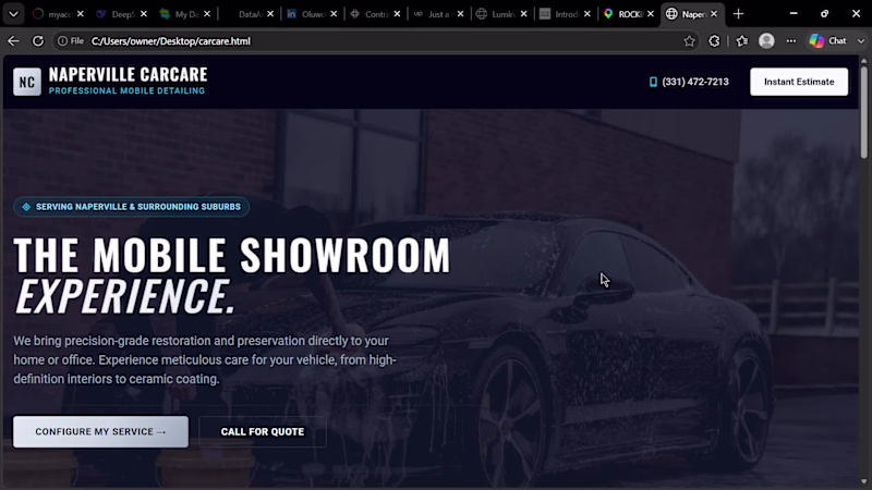 Cover image for website design with instant cost estimator embedded in.: