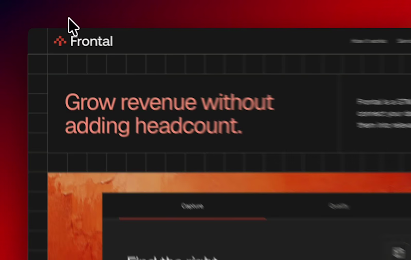 Cover image for Frontal — V2. A more refined direction with stronger typogra...