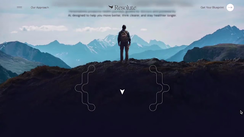Cover image for Landing Page Design for Resolute's Health Platform