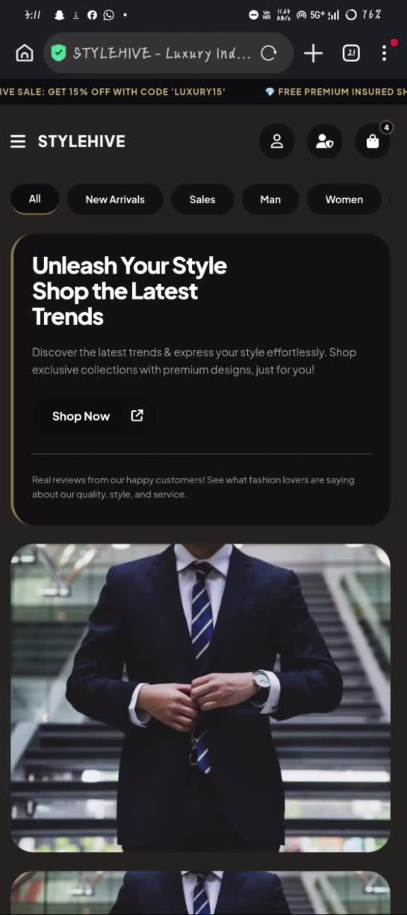 Cover image for React & Tailwind CSS E-Commerce