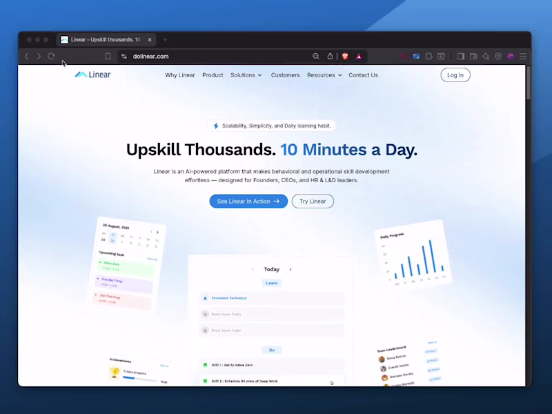 Cover image for Linear – SaaS Website Revamp