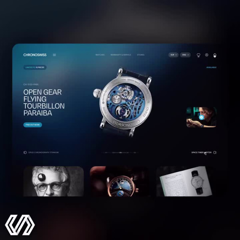 Cover image for Premium 3D Watch Showcase Website
A