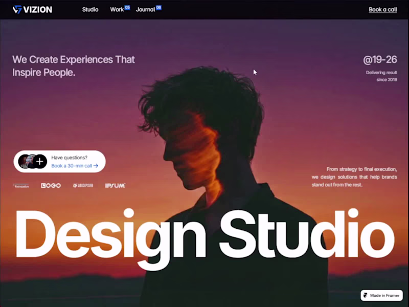 Cover image for Vizion is a premium website