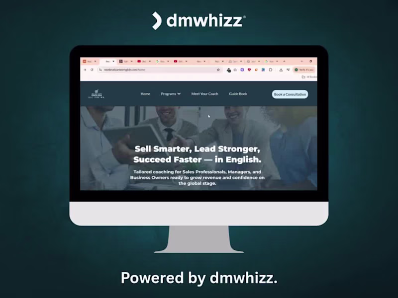 Cover image for Online Coaching Website for Language Fluency