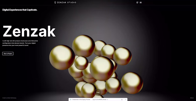 Cover image for Here's a demo of an interactive physics scene I'm working on...