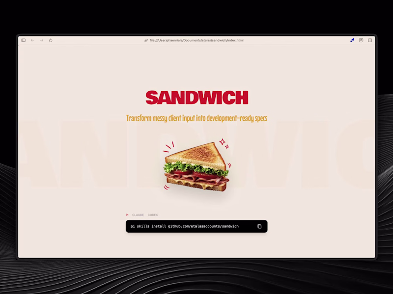 Cover image for Sandwich — A Composable AI Agent Stack for Software Agencies