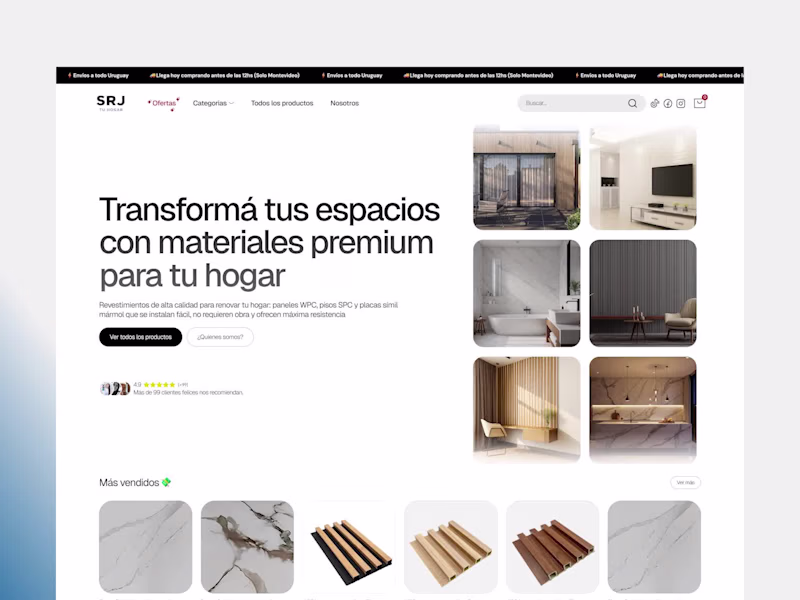 Cover image for SRJ Tu Hogar | Framer E-commerce with Shopify Integration