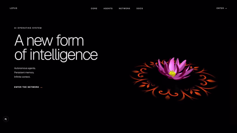 Cover image for Landing page with 3d interaction