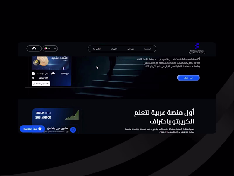 Cover image for Crypto Finance Academy Website Development