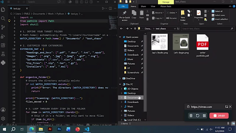 Cover image for Built a Python script that
