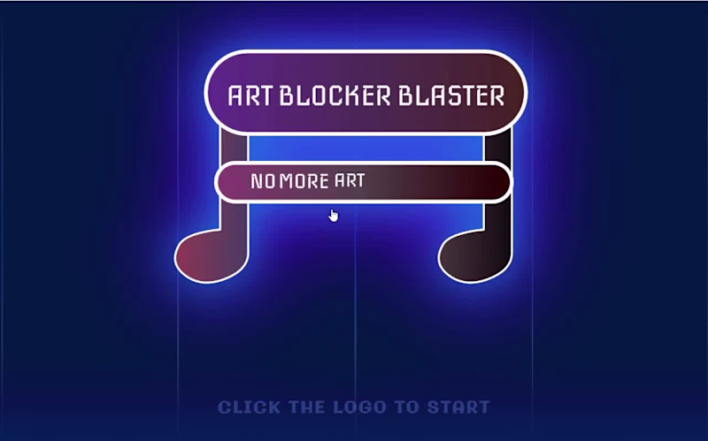 Cover image for Art Blocker Blaster is a flash game where you choose an arti...