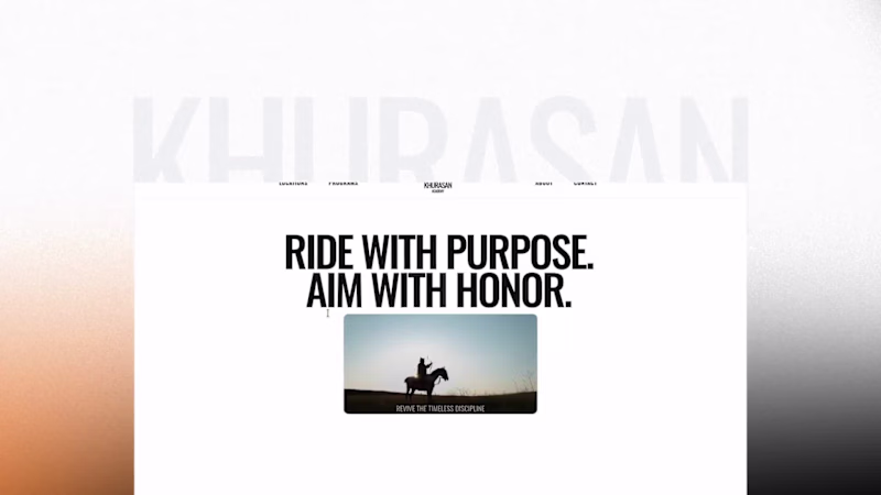 Cover image for Designed for a horseback archery academy, this Webflow site ...