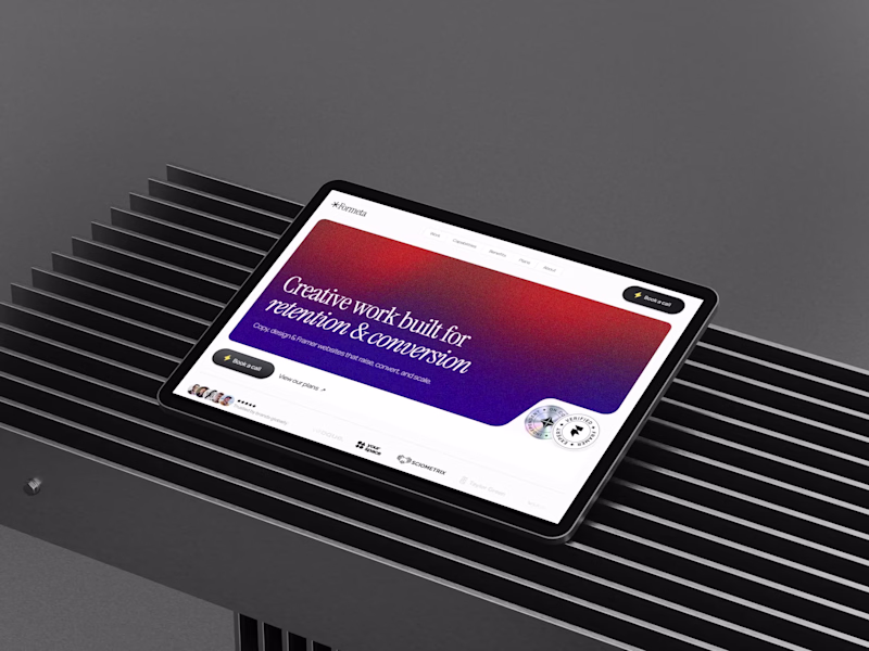 Cover image for Website Design & Build for Formeta Studio