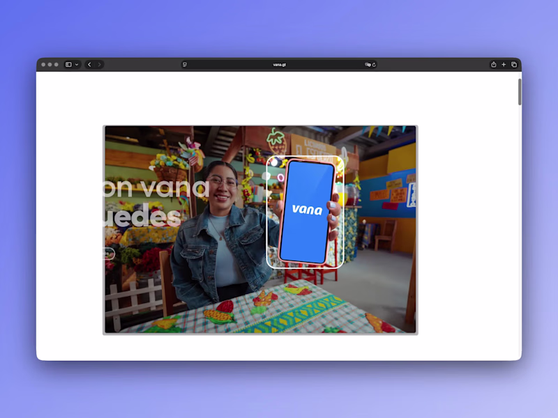 Cover image for Vana — Framer website for LATAM Fintech Startup