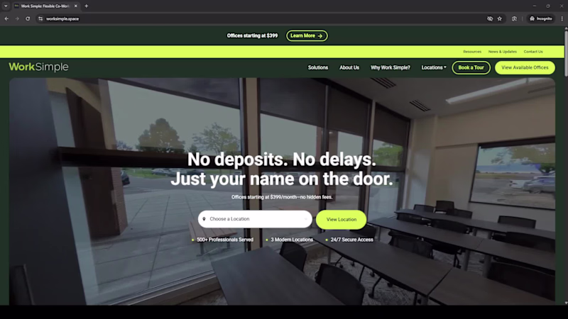 Cover image for Office Booking Platform | WorkSimple

A