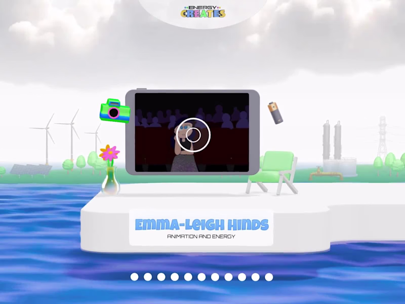 Cover image for Spline x Webflow Project : Energy Creates💡