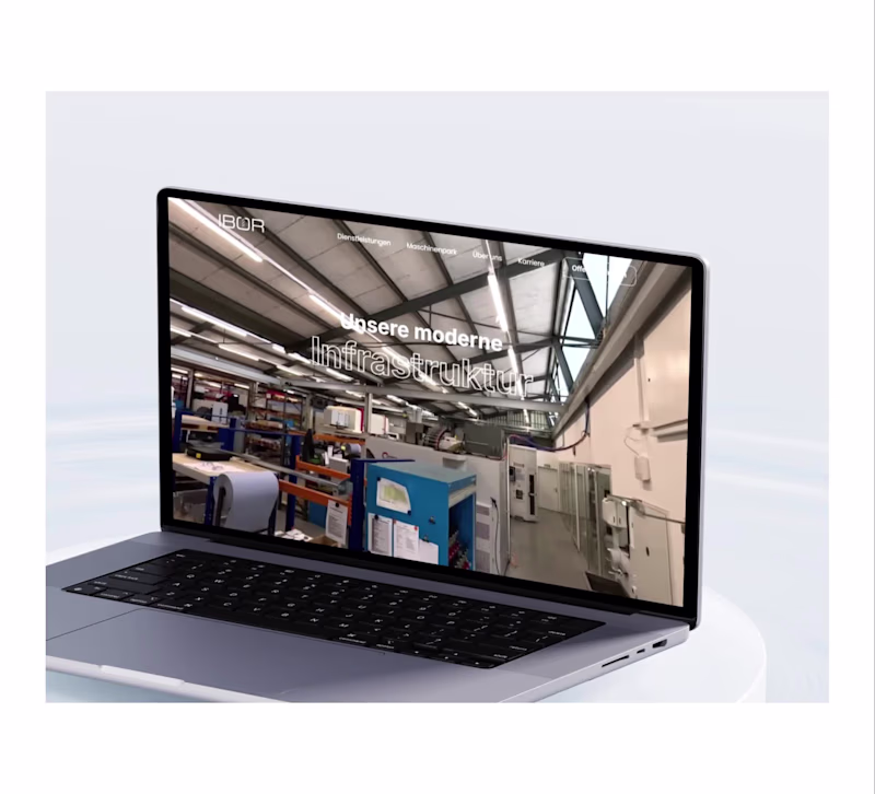 Cover image for Ibor AG: Precision Web Design for a Swiss CNC Manufacturer