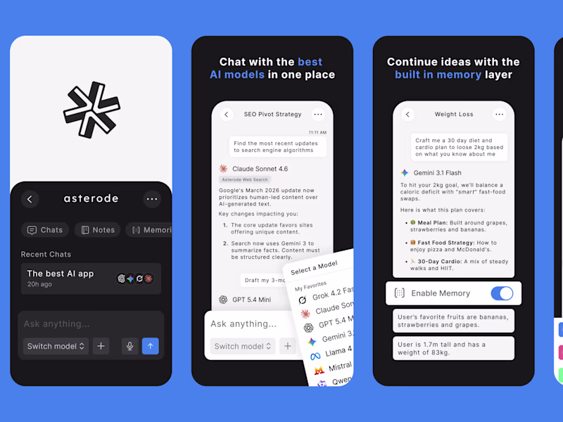 Cover image for This is Asterode (https://asterode.ai), a