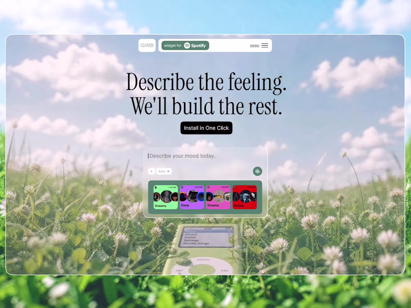 Cover image for An AI-powered Spotify widget: describe