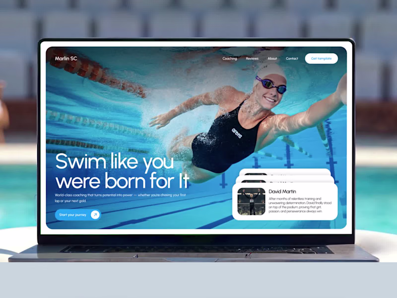 Cover image for Landing page for swimming coaches that generates conversions