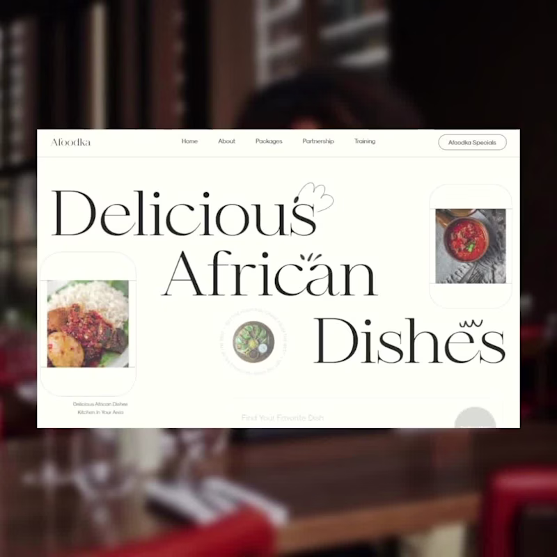 Cover image for Afoodka Landing Page Design & Development