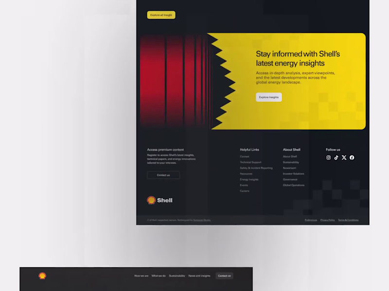 Cover image for Shell — Corporate Energy Website Redesign Concept