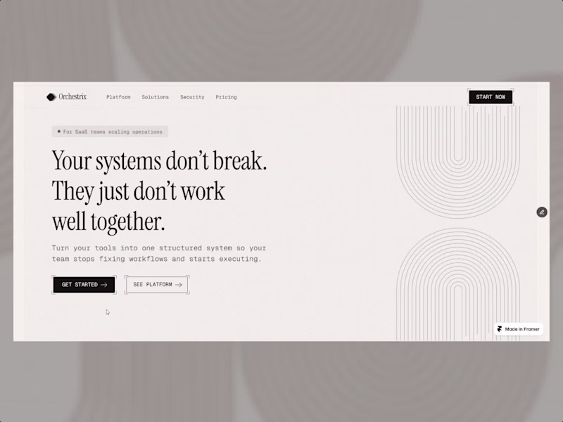 Cover image for Orchestrix — SaaS Landing Page
