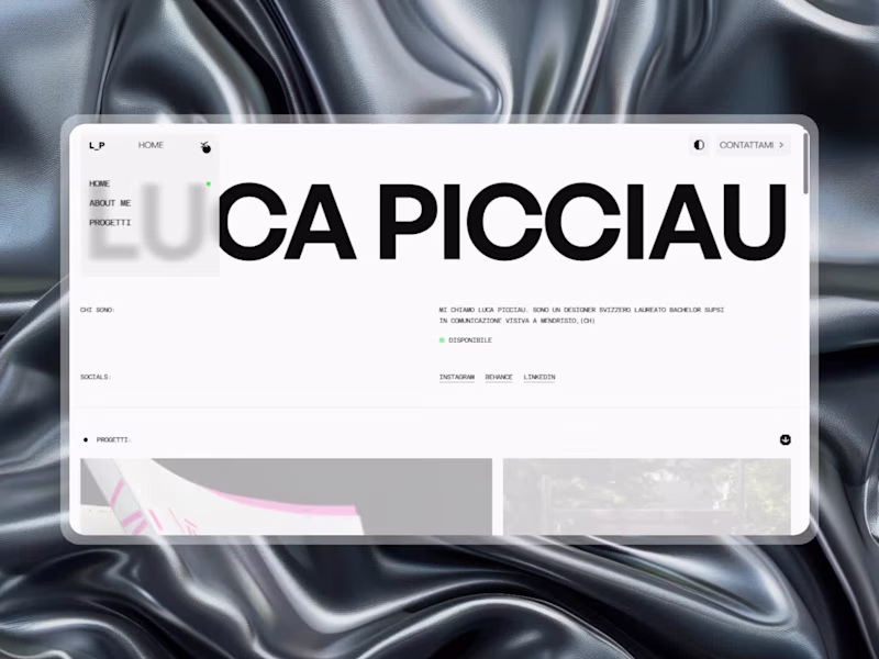 Cover image for LUCA PICCIAU Framer Website Development