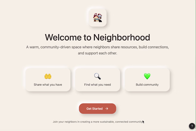 Cover image for Neighborhood Resource Sharing Platform
Built a
