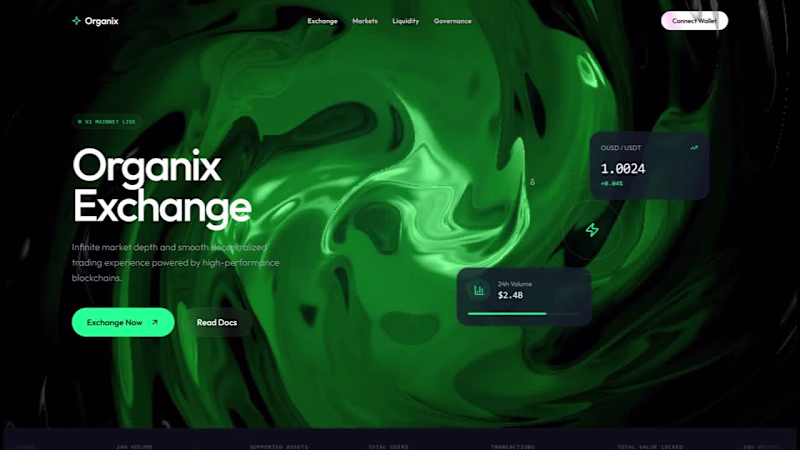 Cover image for Organix Landing Page Design