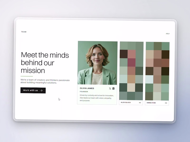 Cover image for Built this team section using