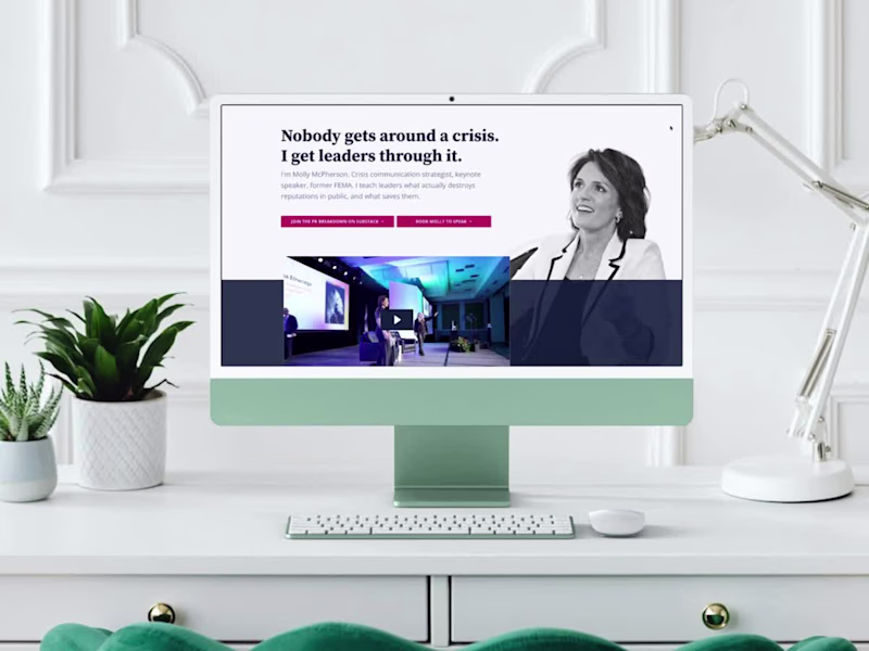 Cover image for Brand Identity & Website for a Crisis Communications Authority