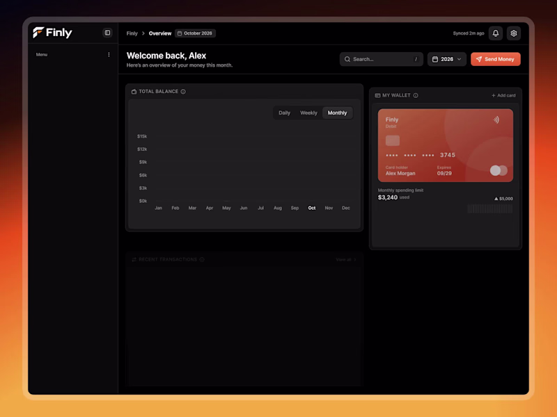 Cover image for Meet Finly
a finance dashboard that