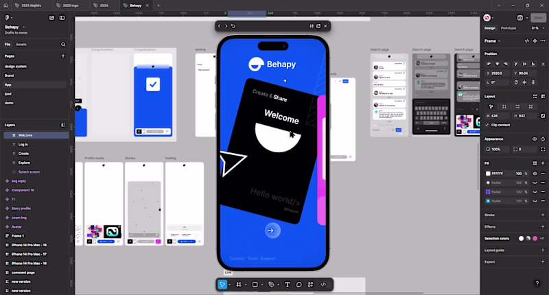 Cover image for i think i was good at ui/ux. i designed full app concepts bu...