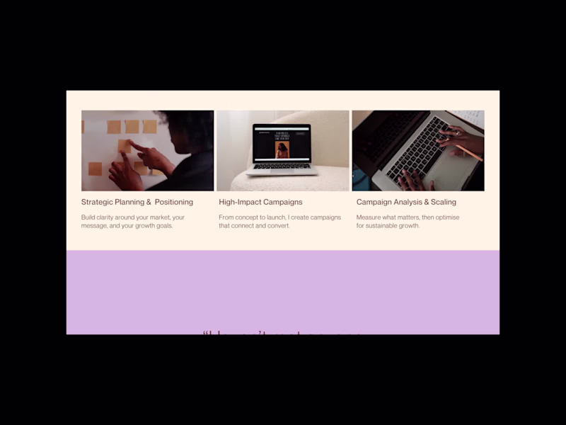 Cover image for Website template for a marketing creator, designed for Canva...