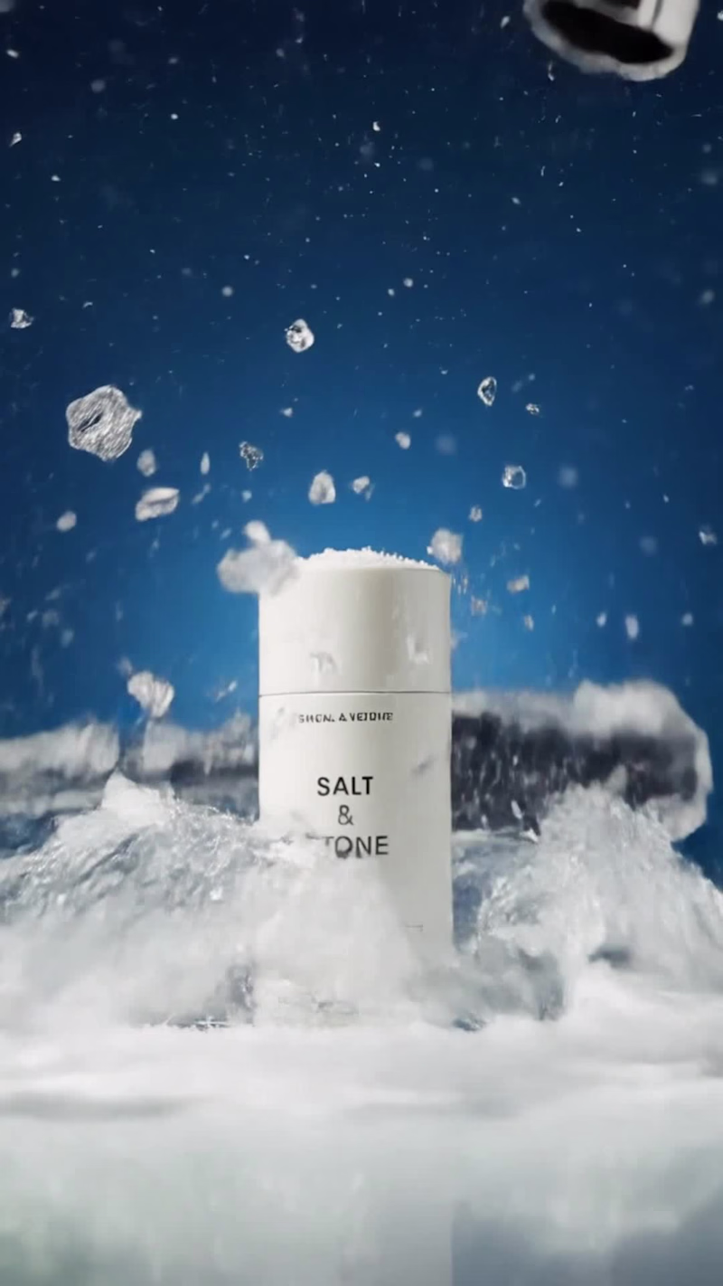 Cover image for Salt & Stone — Winter Impact Product Campaign A compact AI-b...