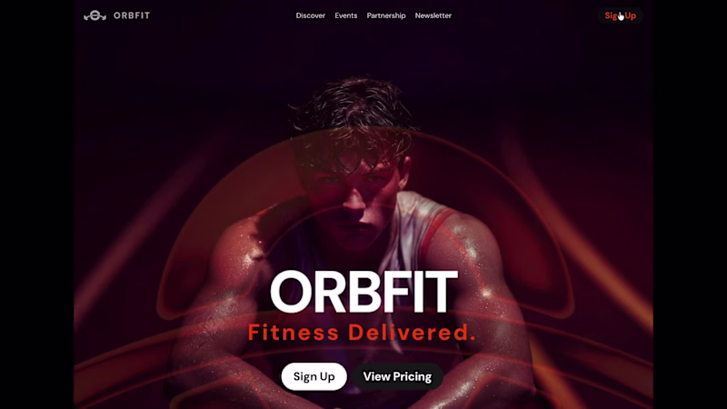 Cover image for Fitness Brand Landing Page Design