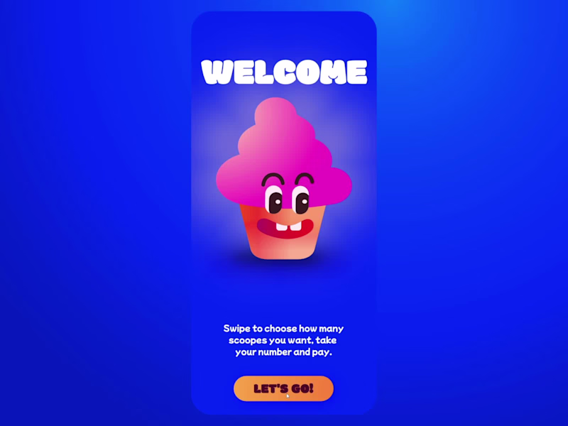 Cover image for Gelato Shop Queue App - Interactive UI Design