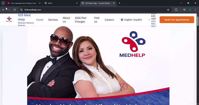 Cover image for Website developed for MedHelp https://929medhelp.com,
