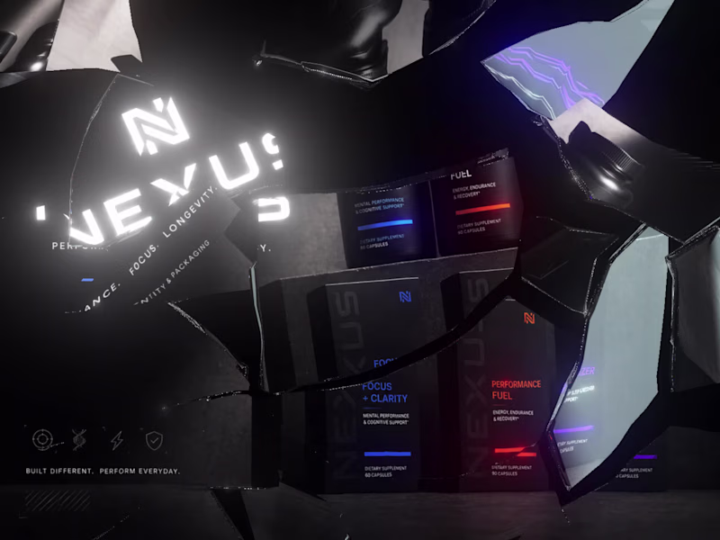 Cover image for NEXUS Brand Identity & Packaging Design