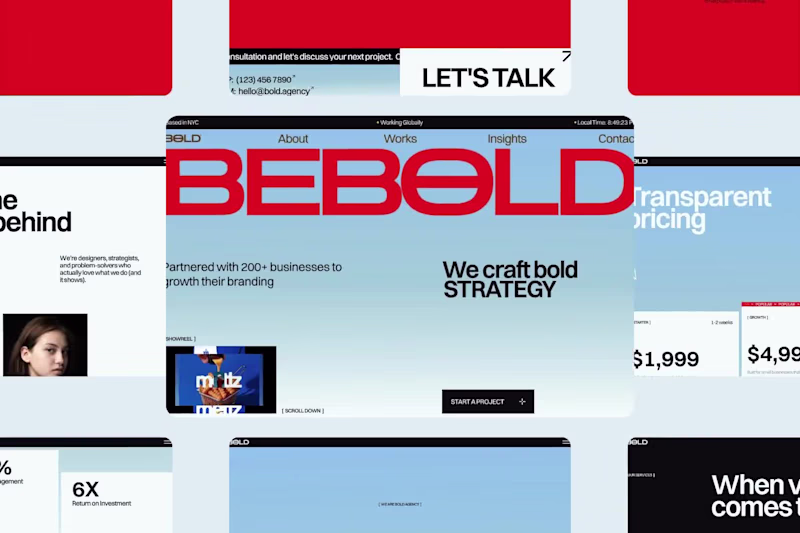 Cover image for Bold Agency Website Design 2025