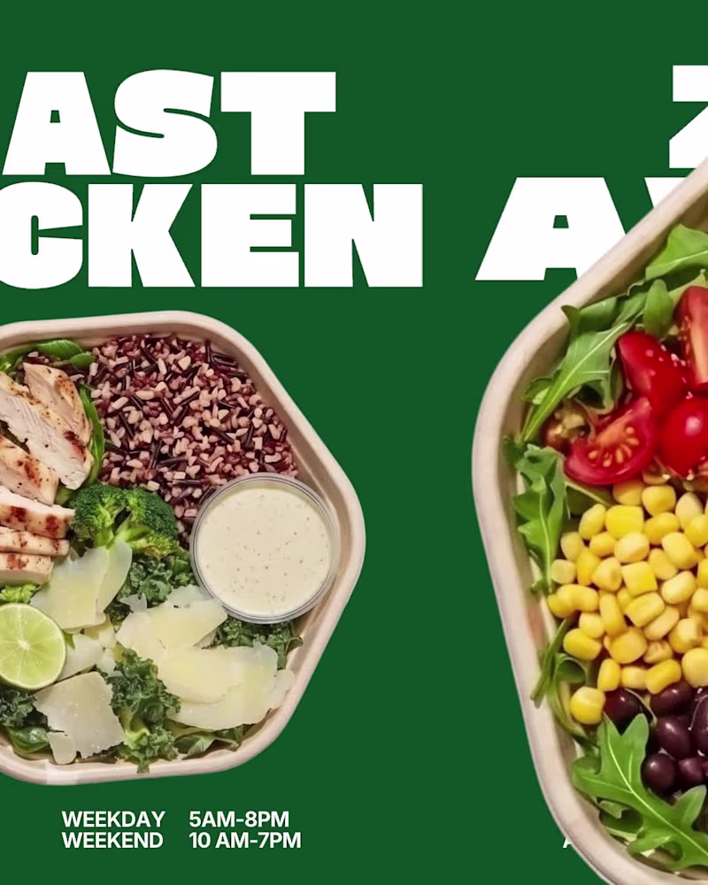 Cover image for Opening social media post for an upcoming QSR Salad bowl cha...
