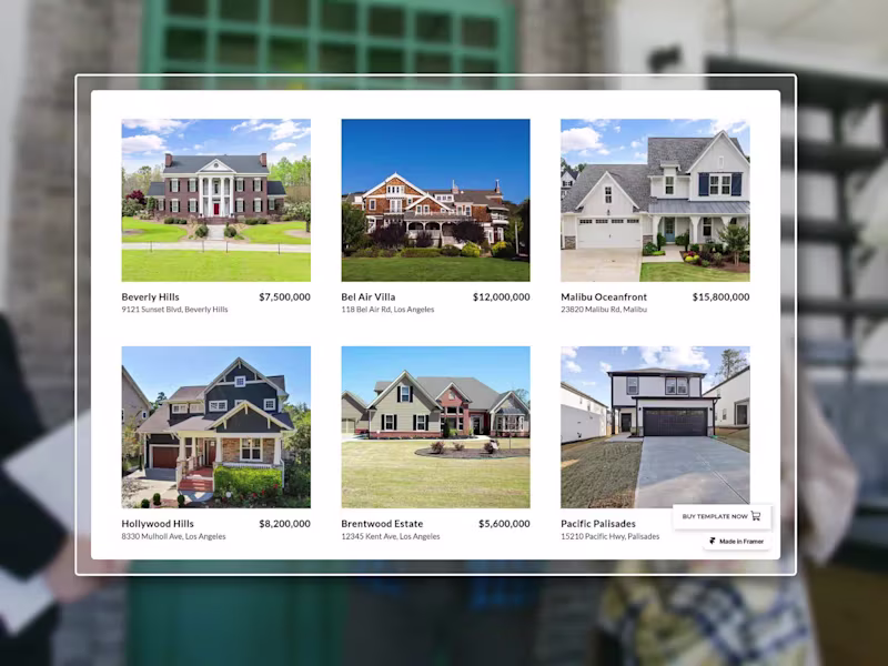 Cover image for Realtor | Framer Real Estate Template Website