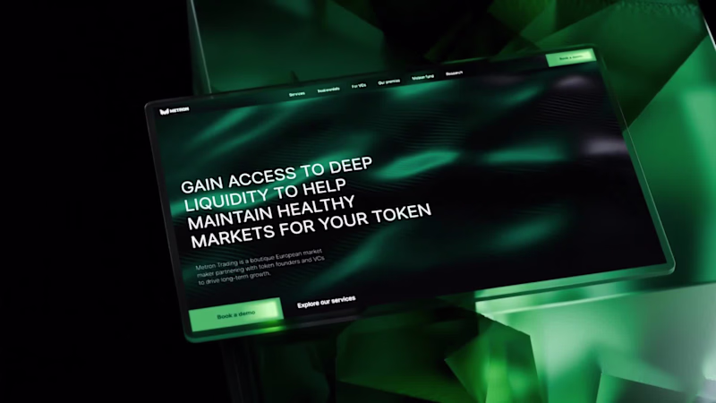 Cover image for Metron Trading - Web3 Market Maker Brand, Platform and Website