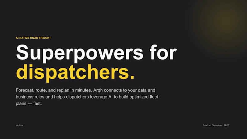 Cover image for Arqh — Pitch Deck Design AI-native