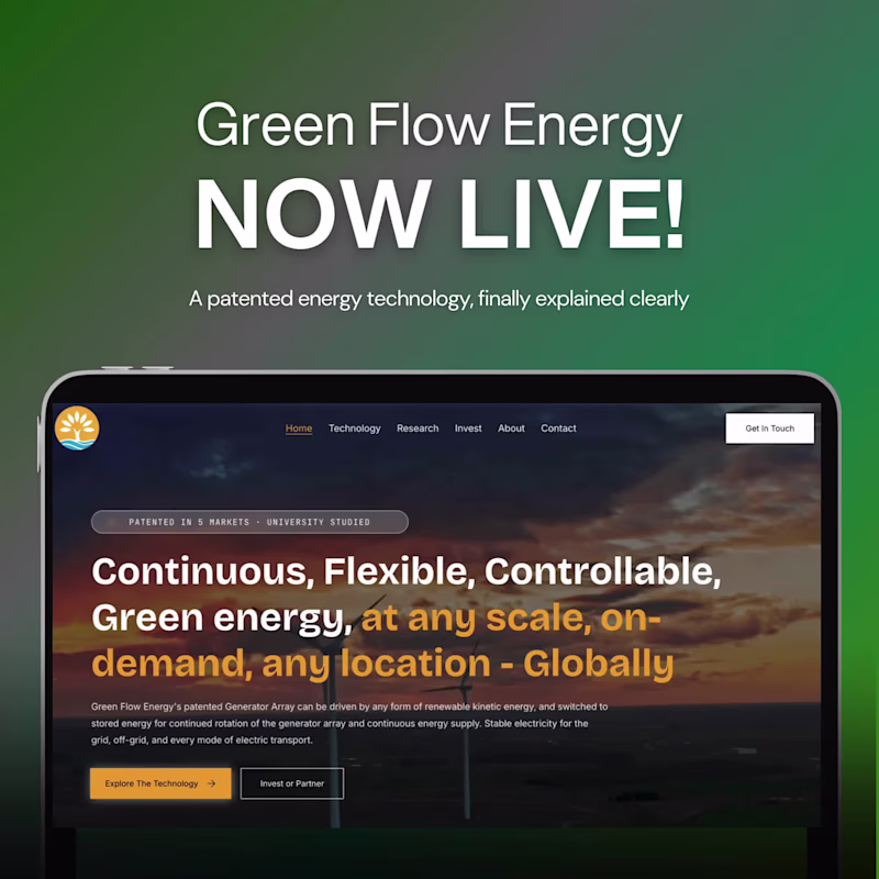 Cover image for Green Flow Energy — Deep Tech Investor Site