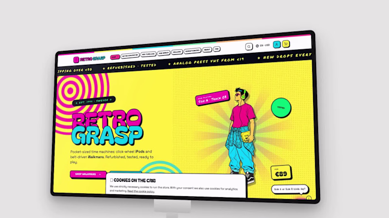 Cover image for Built RetroGrasp — an e-commerce