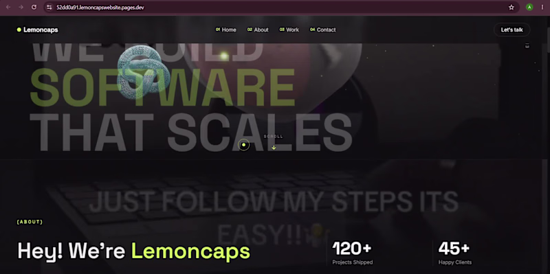 Cover image for Premium Software Company Website built