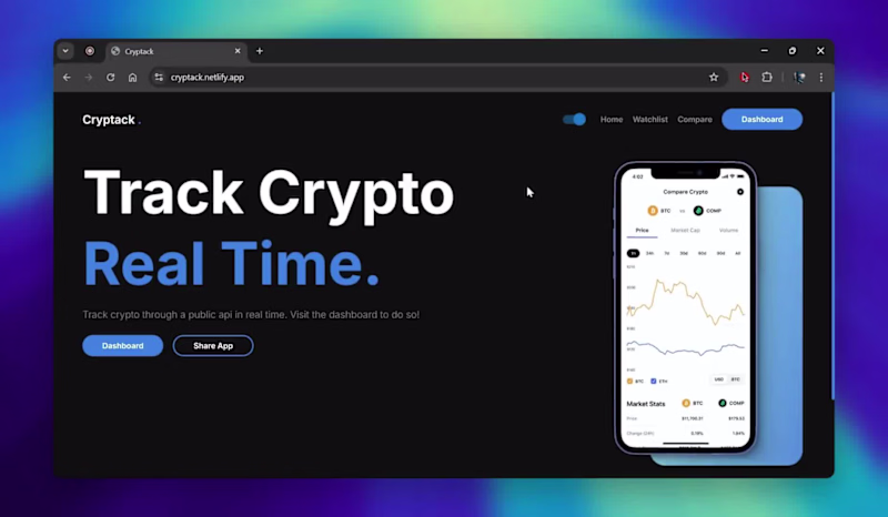 Cover image for Cryptack -  CryptoTracker You Need!