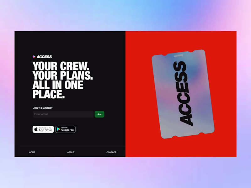 Cover image for New waitlist site for Access, built in Framer (not designed ...
